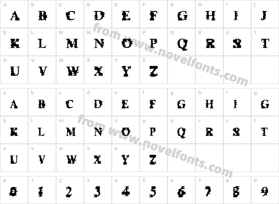 Psi BorgzCharacter Map