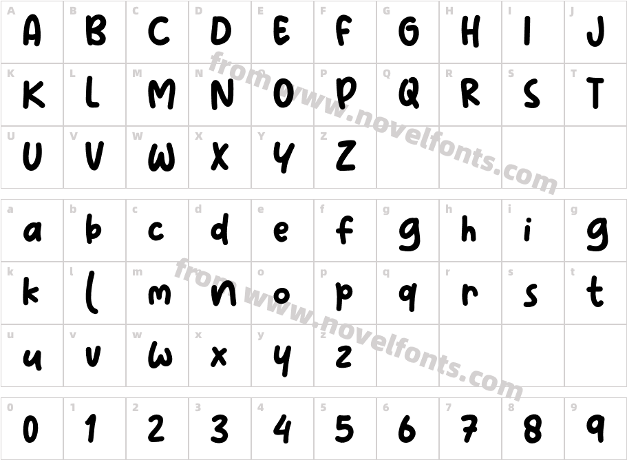 PulangCharacter Map