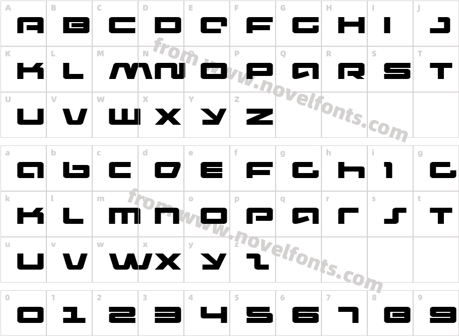 Pulse Rifle ExpandedCharacter Map