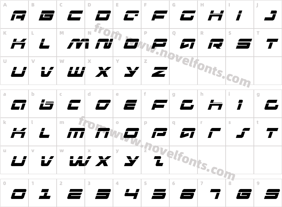 Pulse Rifle Laser ItalicCharacter Map