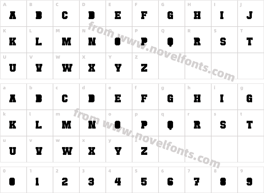 Punchline FilledCharacter Map