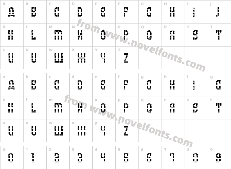 Armenia Gradient RegularCharacter Map