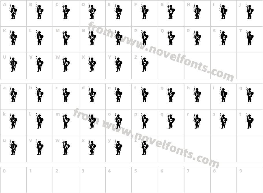 Army BoyCharacter Map