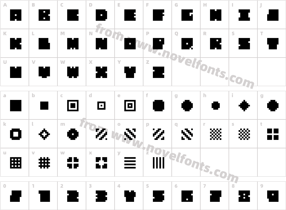 QUBECharacter Map