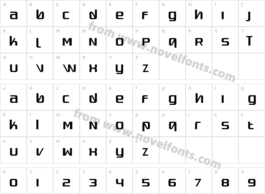 QuadaptorCharacter Map