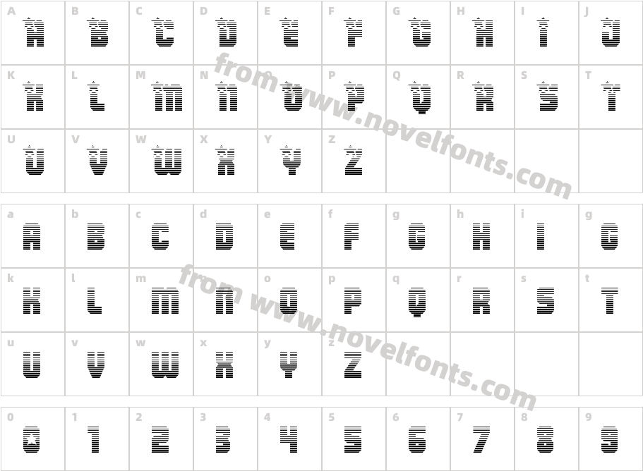 Army Rangers GradientCharacter Map