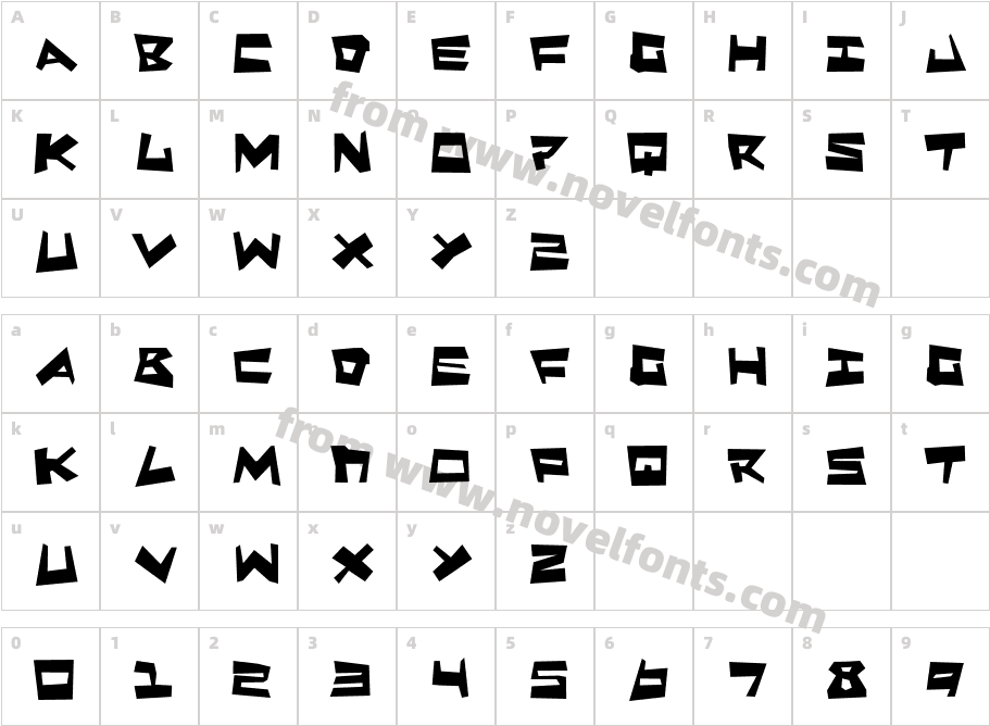 Quake & Shake MaxCharacter Map