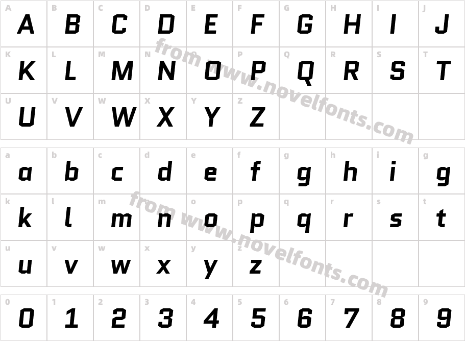 QuanticoCharacter Map