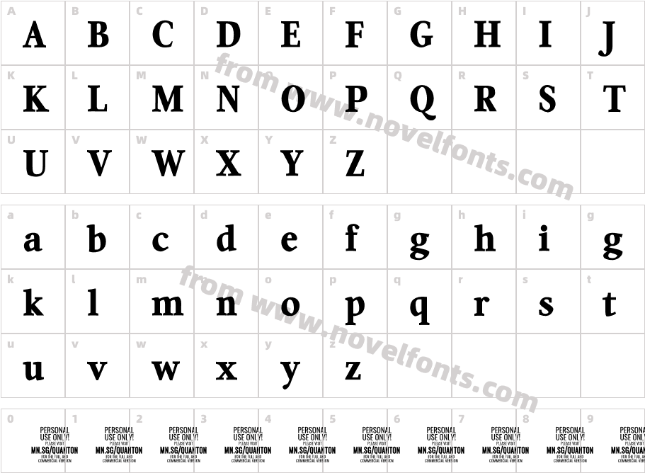 Quanton PERSONAL USE ONLY BlackCharacter Map