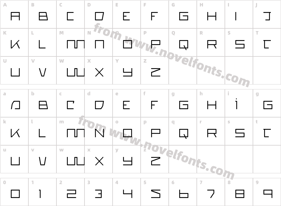 QuasitronCharacter Map