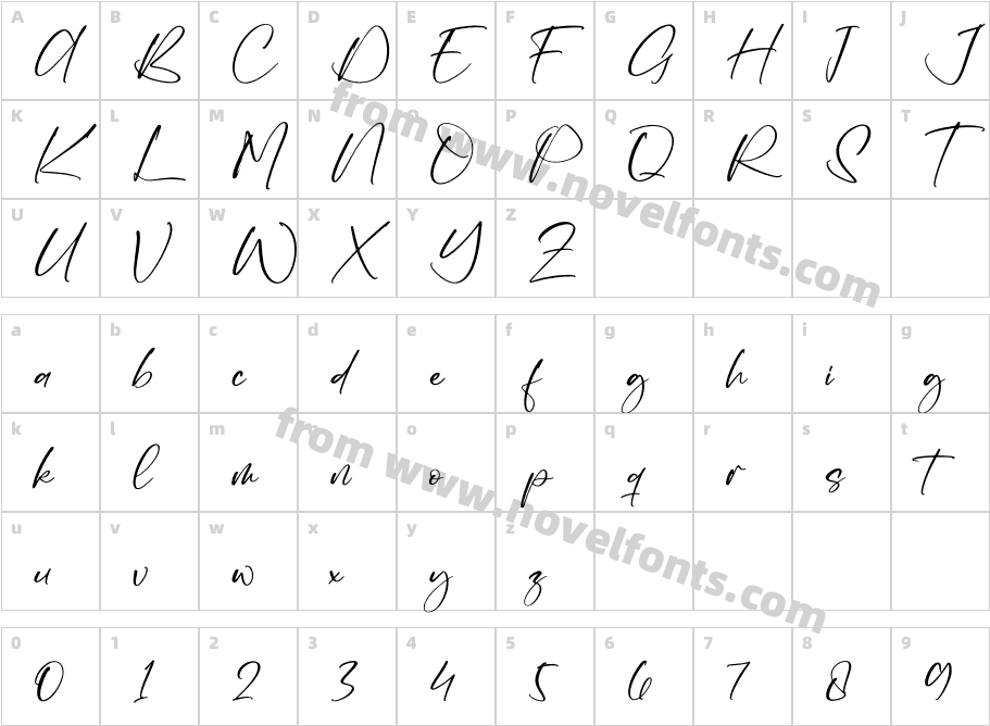 QuellanyCharacter Map