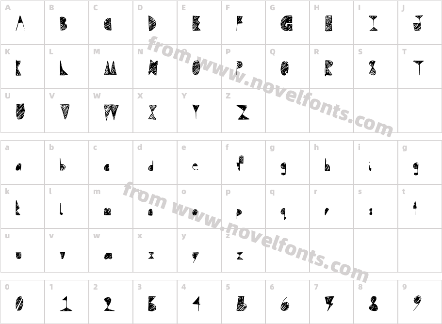 QuestraDoodleCharacter Map