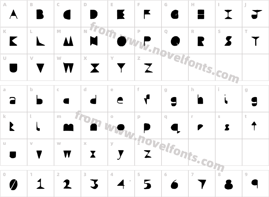 Questra SolidCharacter Map