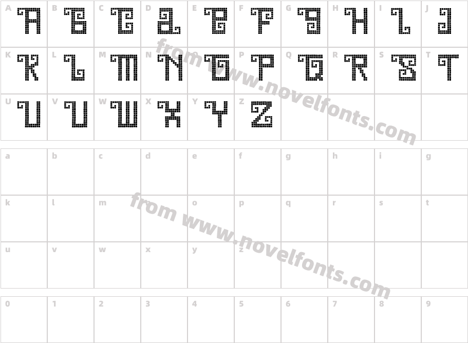 Quetzal DemoCharacter Map