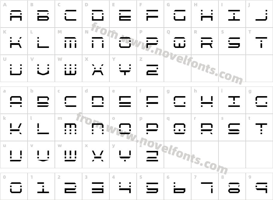 Quick Quick CondensedCharacter Map