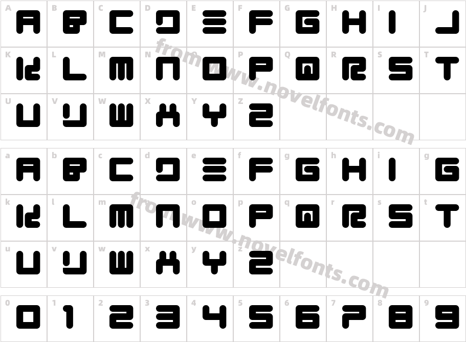 Quickfyr RegularCharacter Map