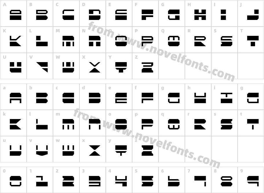 Quickmark CondensedCharacter Map