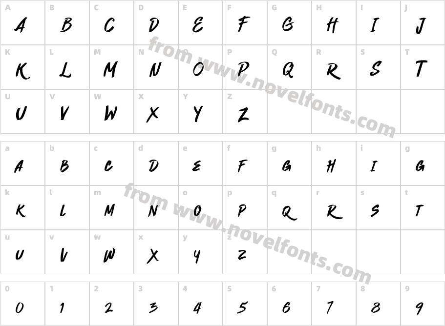 QuickzagRegularCharacter Map