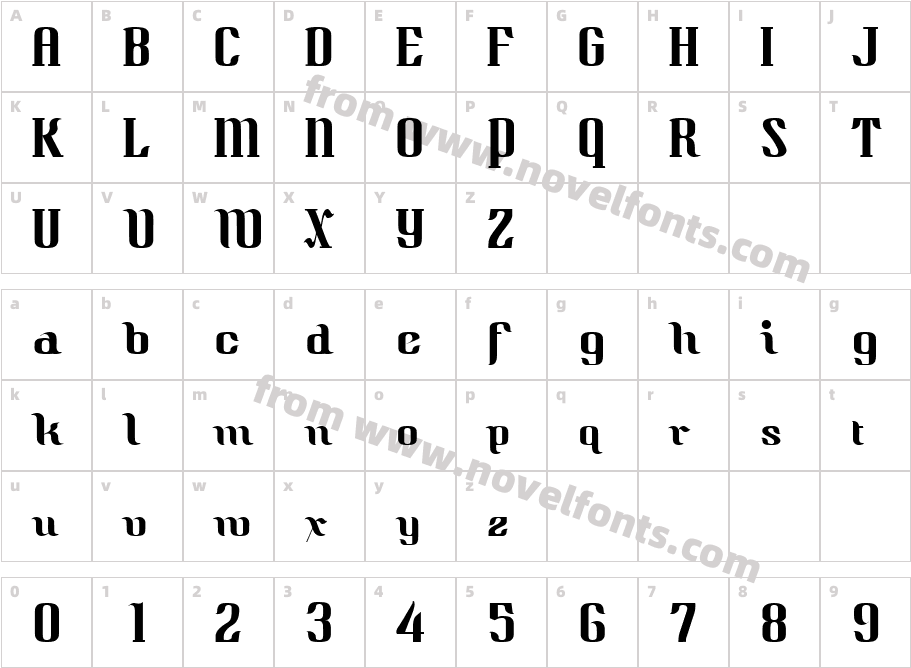 Quidic RomanCharacter Map