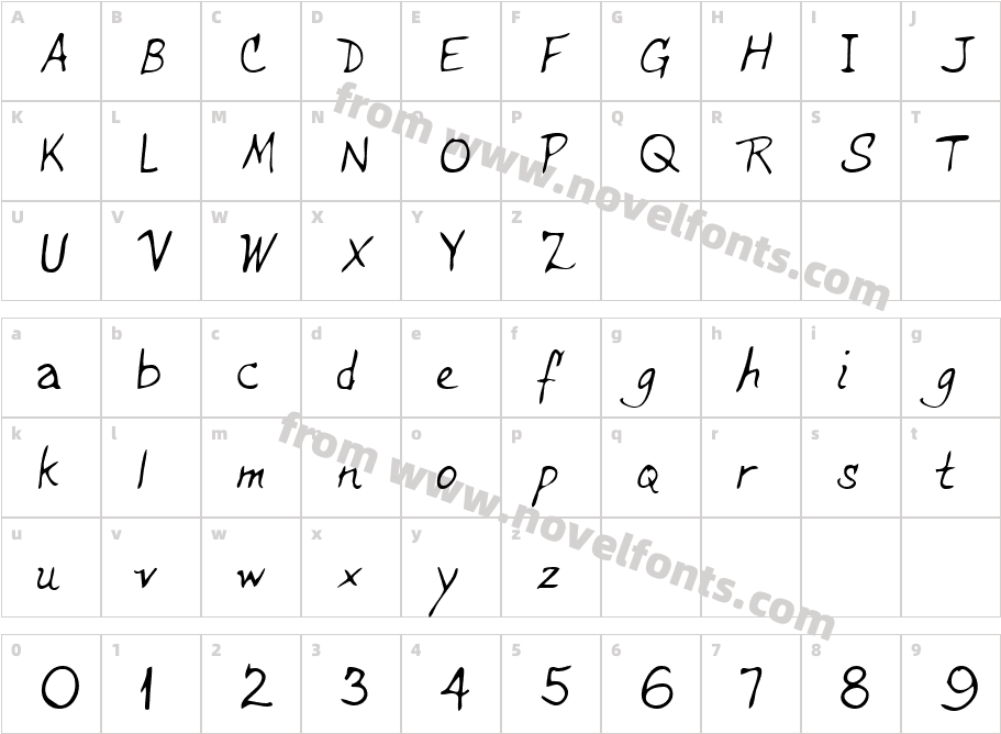 QuinnsHand-PlainCharacter Map