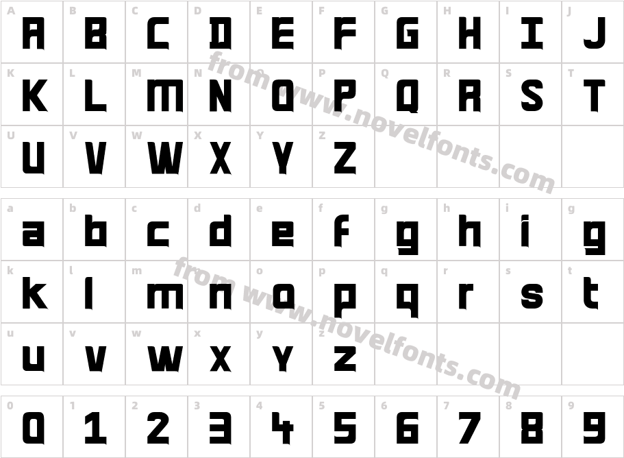 Quirk33Character Map