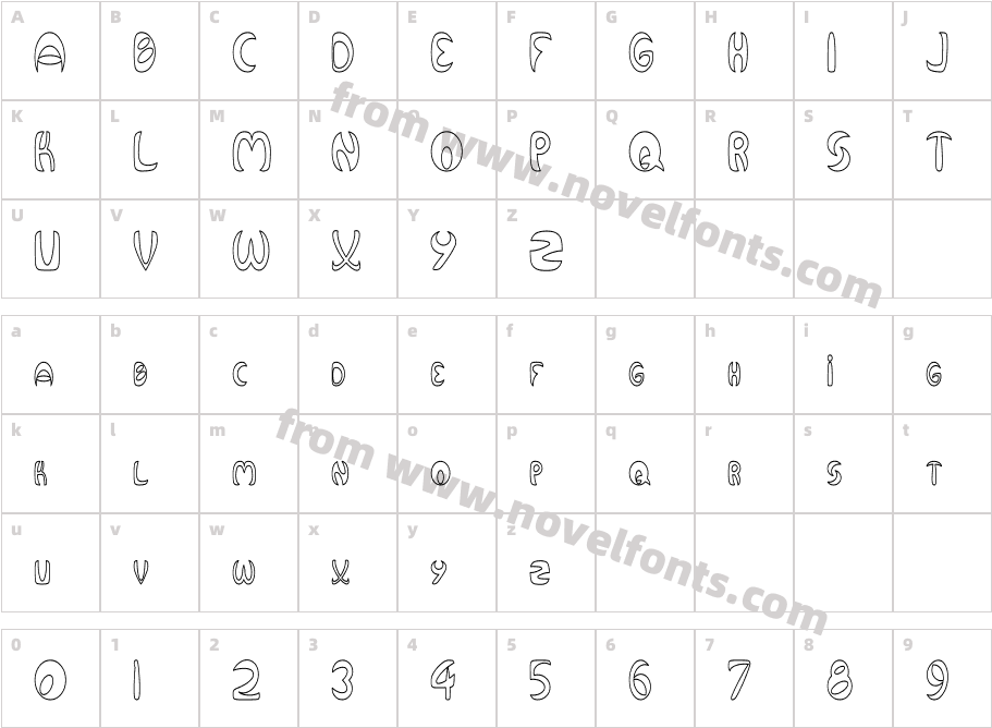 Qurve Hollow ThinCharacter Map