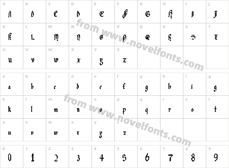 RANXEROXCharacter Map