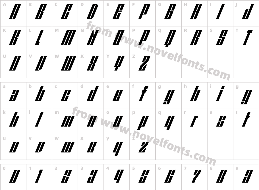 REDPOWERCharacter Map