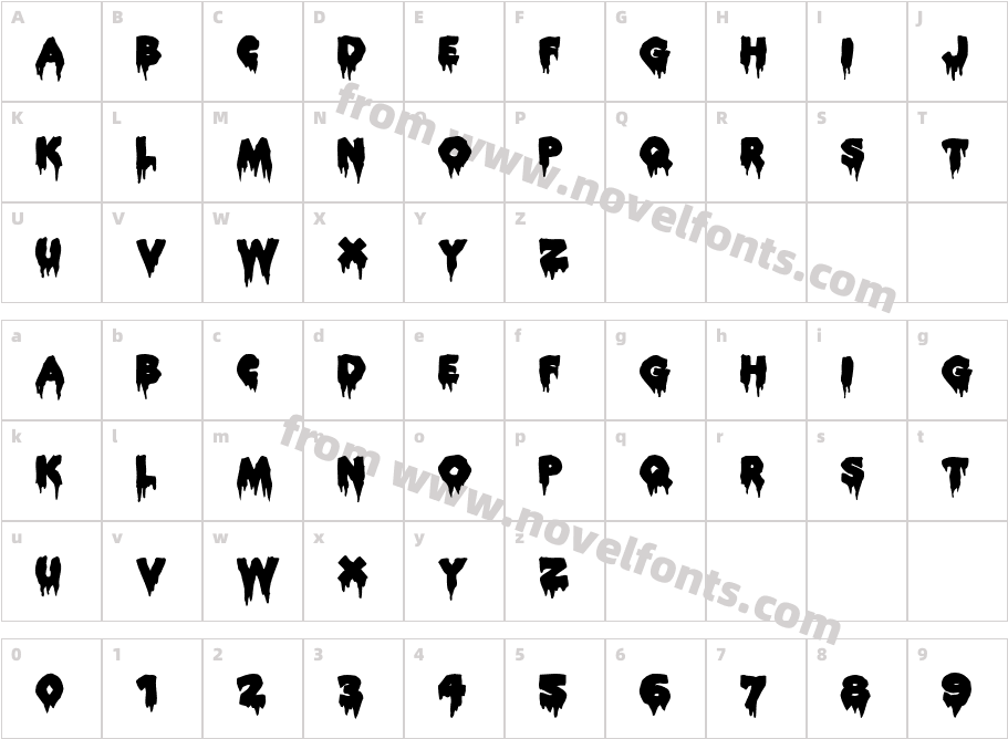 ROCKYCharacter Map