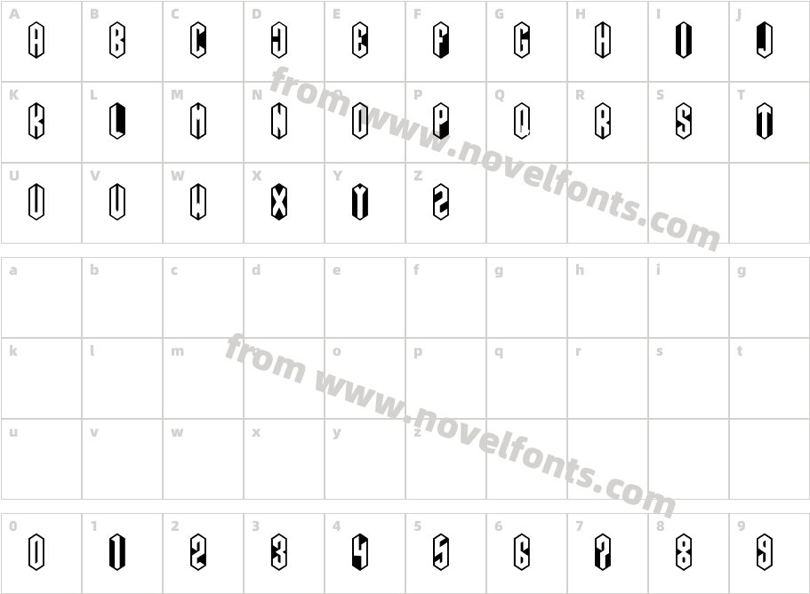 ROMB RegularCharacter Map