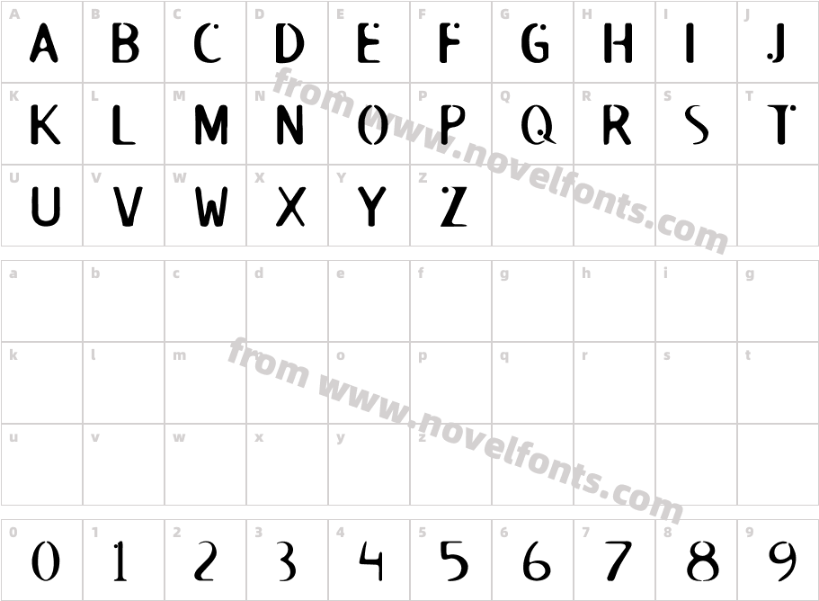 ROSWELLCharacter Map