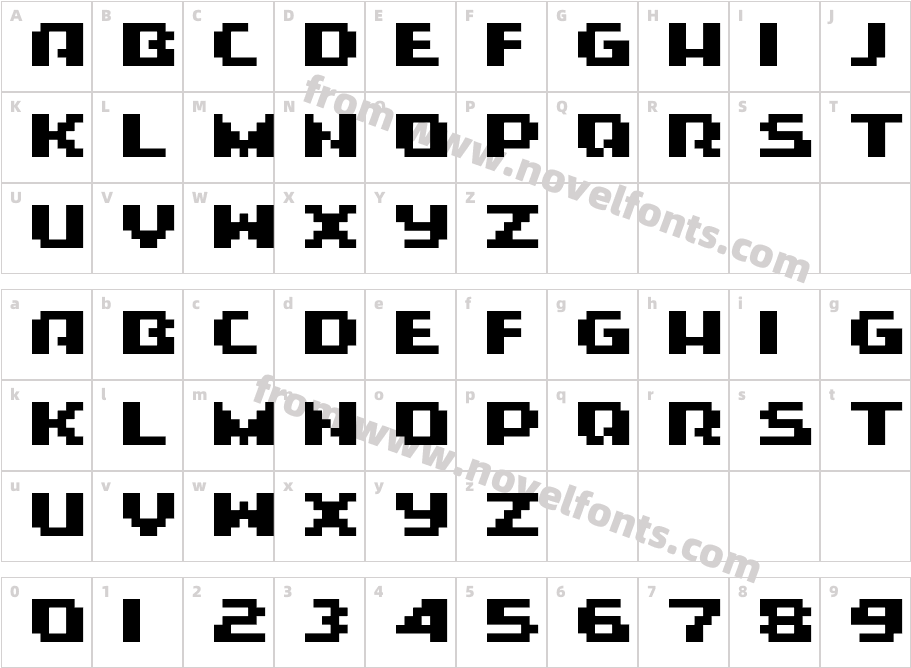 ROTORbonkCharacter Map