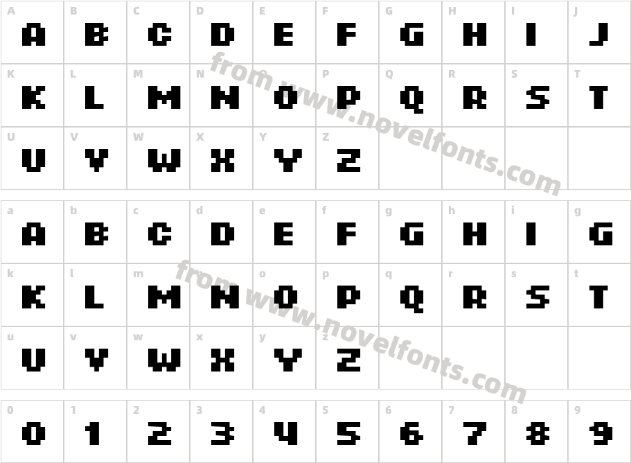 ROTORcapNeue-BoldCharacter Map