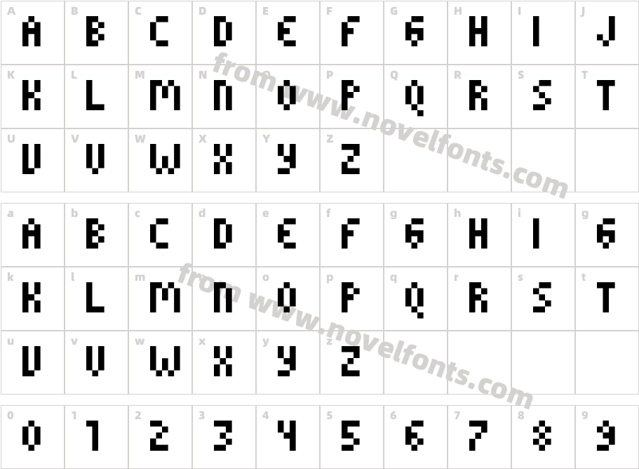 ROTORkeff RoundedCharacter Map