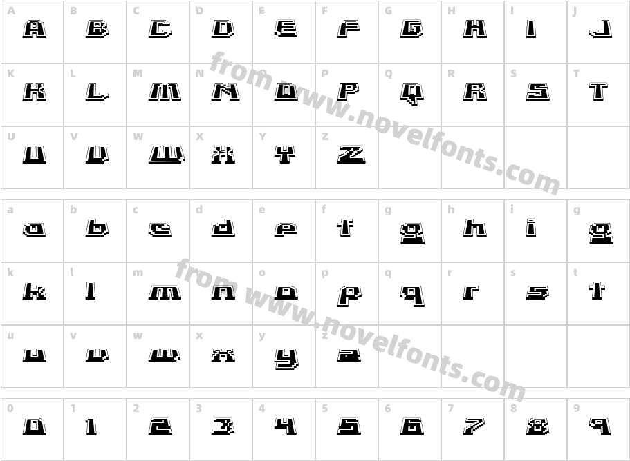 Rabotnik MediumCharacter Map