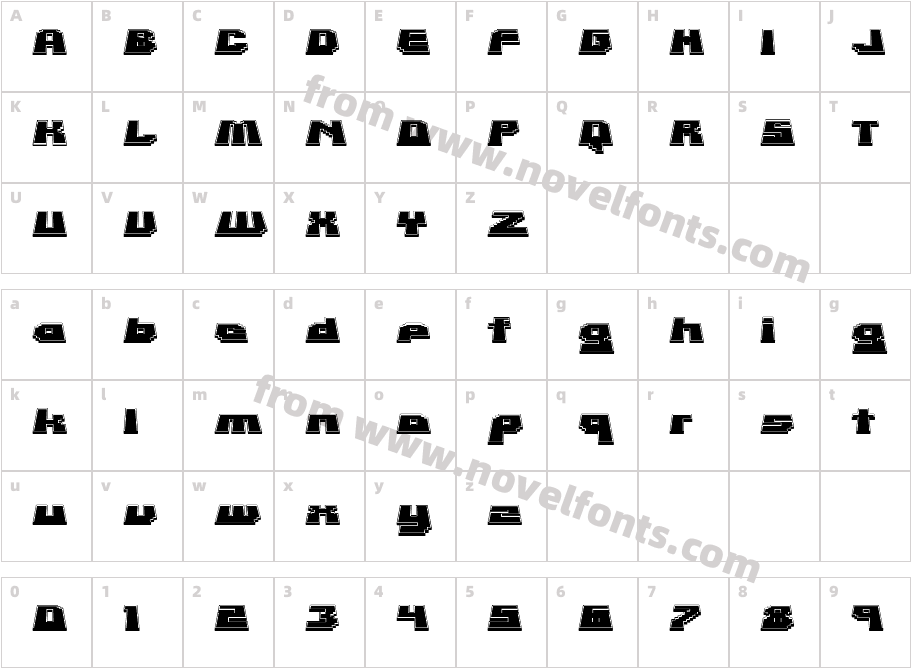 Rabotnik RegularCharacter Map