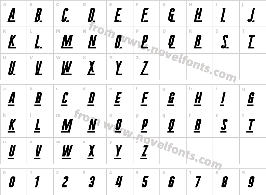 RadiumCorpCharacter Map