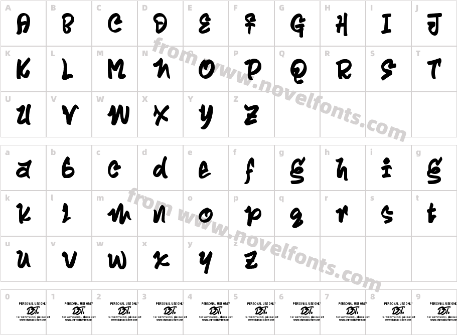 RagzillaCharacter Map