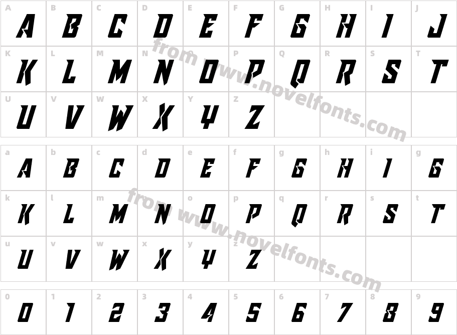 Raider Crusader Shift DownCharacter Map