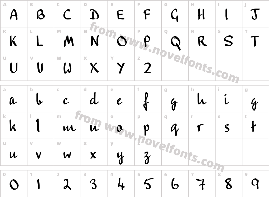 Rainbow (ParaType)Character Map