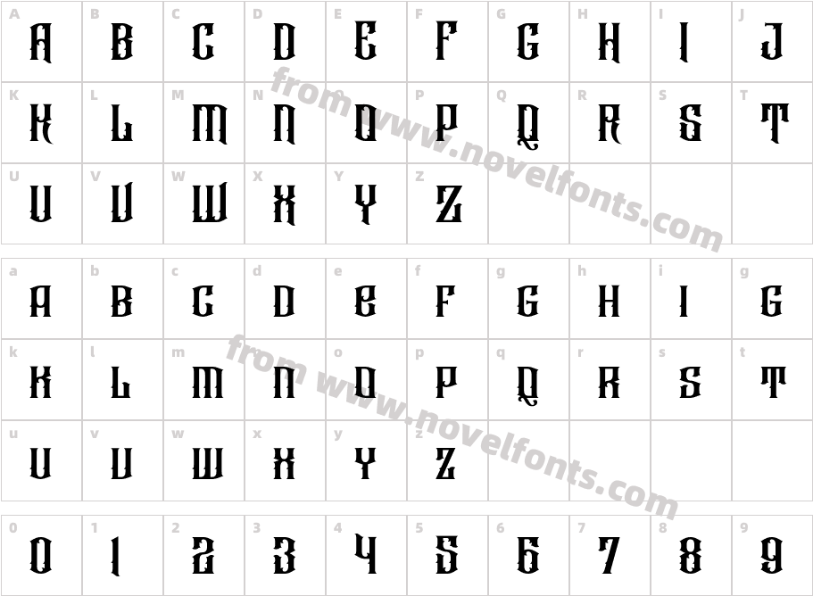 RaizenCharacter Map