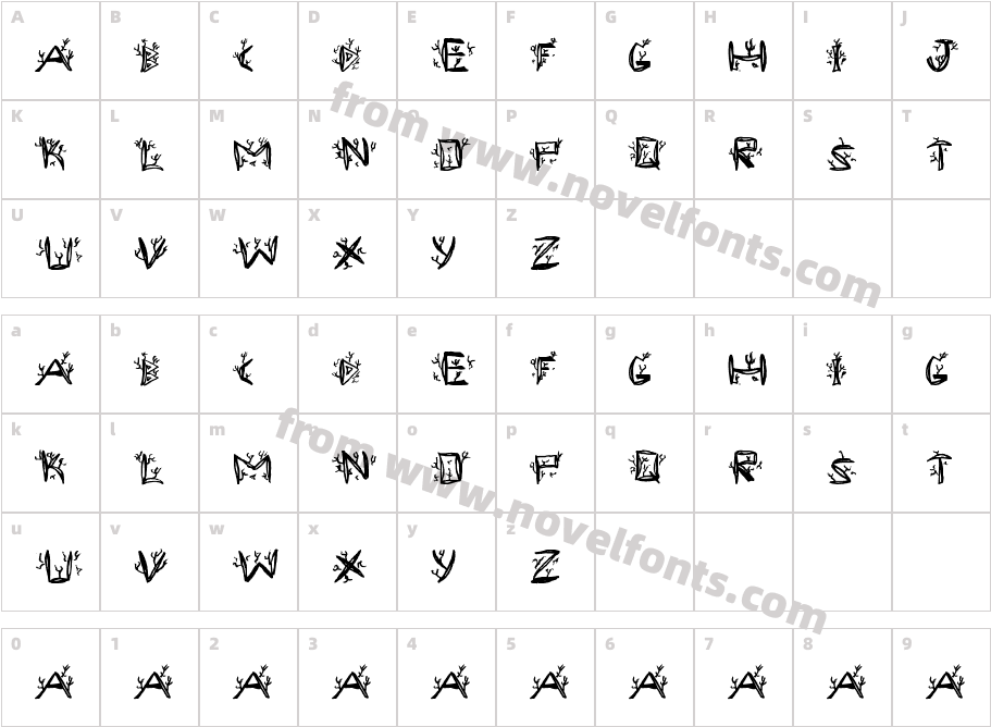 Ramada1Character Map