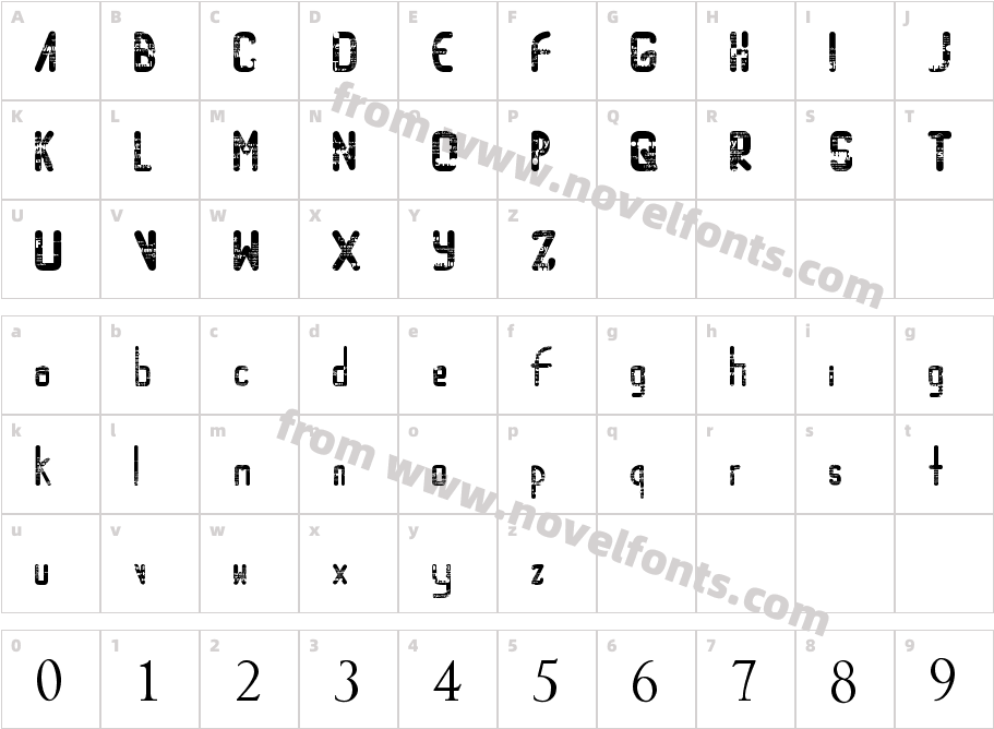 RandomAccessMemoryCharacter Map