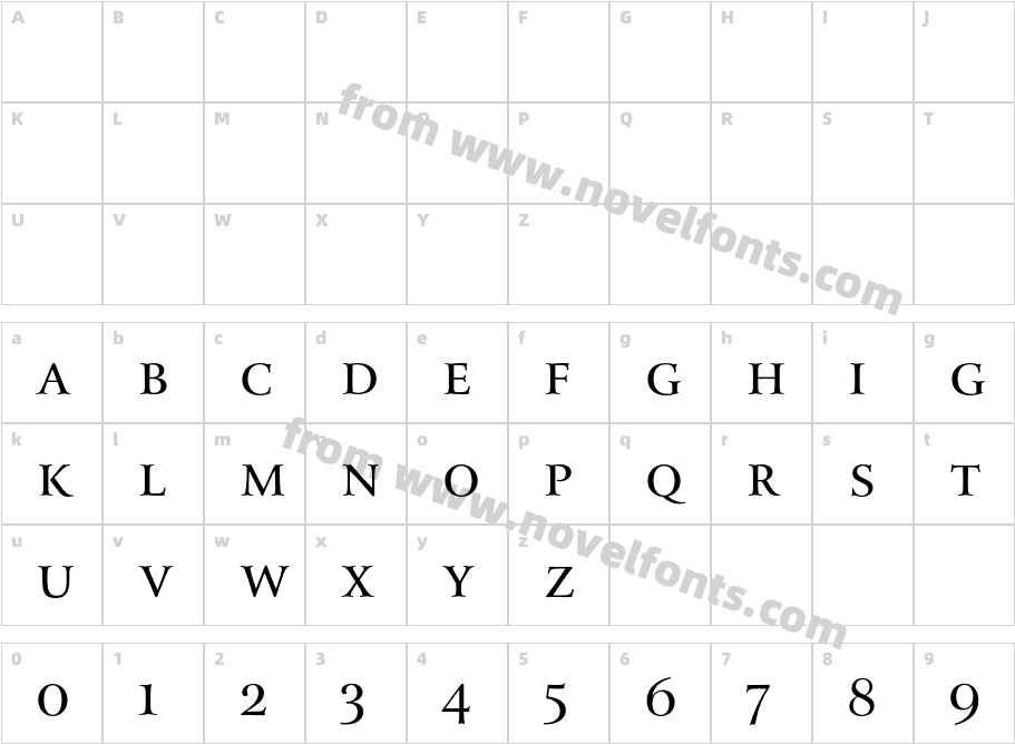 ArrusBT-SmallCapCharacter Map