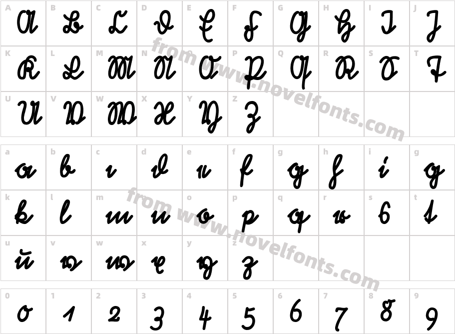 RastenburgU1SY-BoldCharacter Map