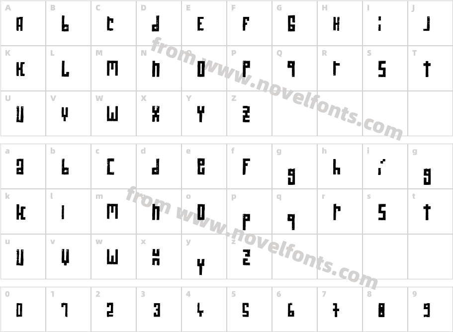 RawStreetWallCharacter Map