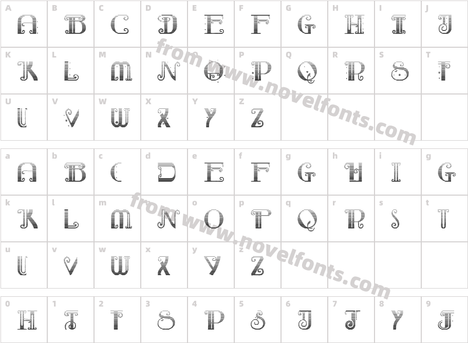 Rebimboca GradientCharacter Map