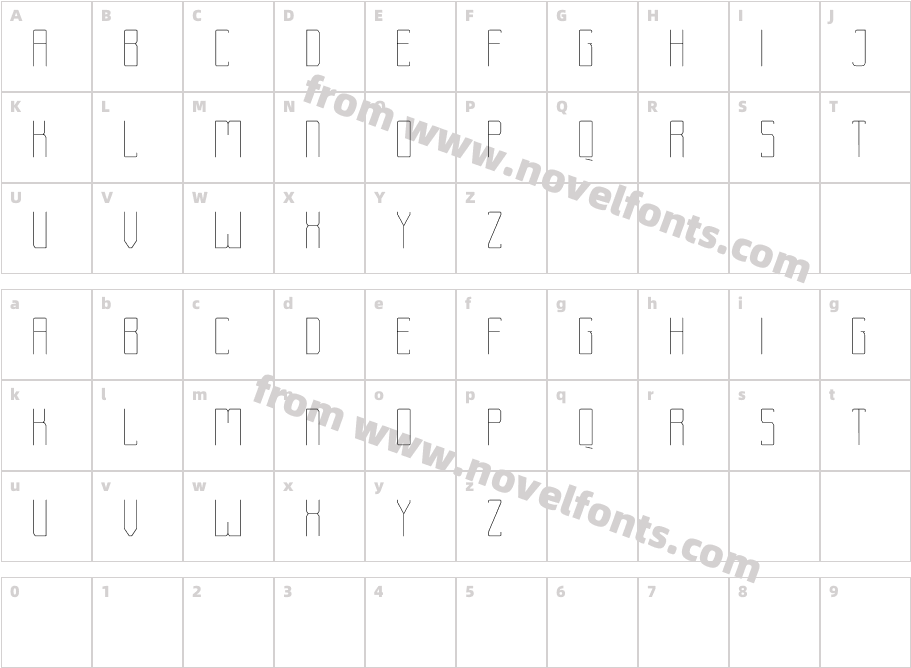 Rebond LightCharacter Map