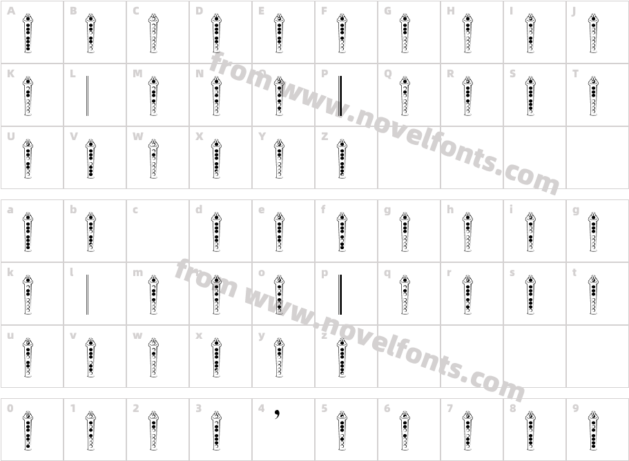 Recorder FaceCharacter Map