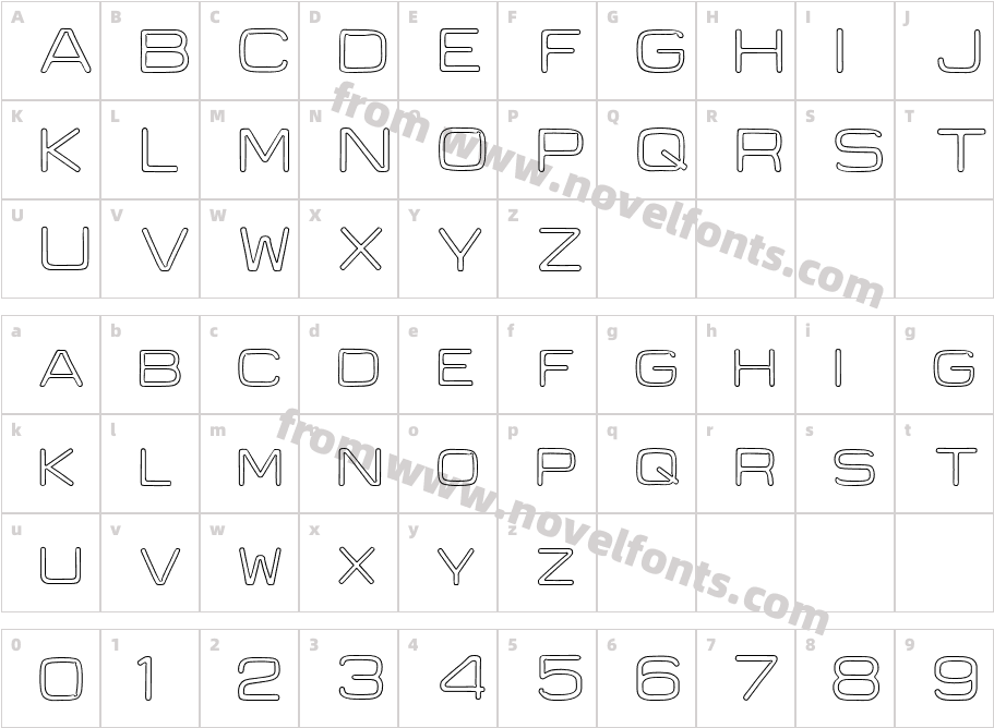 Recycle-OutlineCharacter Map